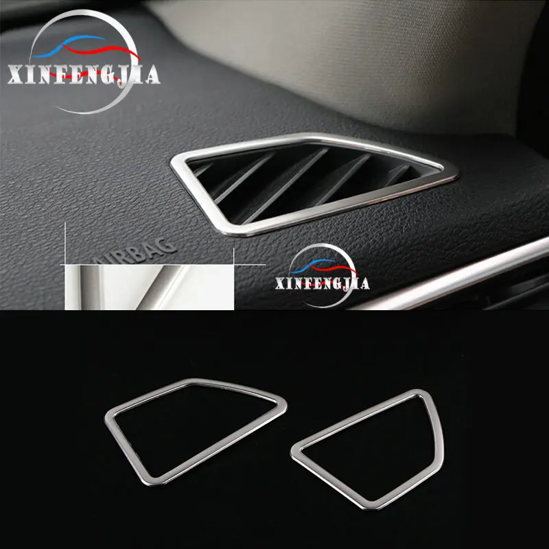 

For BMW X5 E70 07-13 & X6 E71 08-14 2PCS Steel Front Upper AC Air Vent Outlet Trim