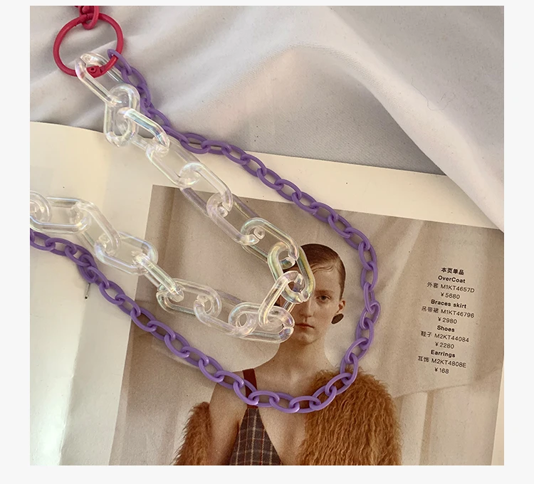 

Waist Chain Girl's Cool Punk Style Accessories Leather Belt Decorative pants Jeans key chain