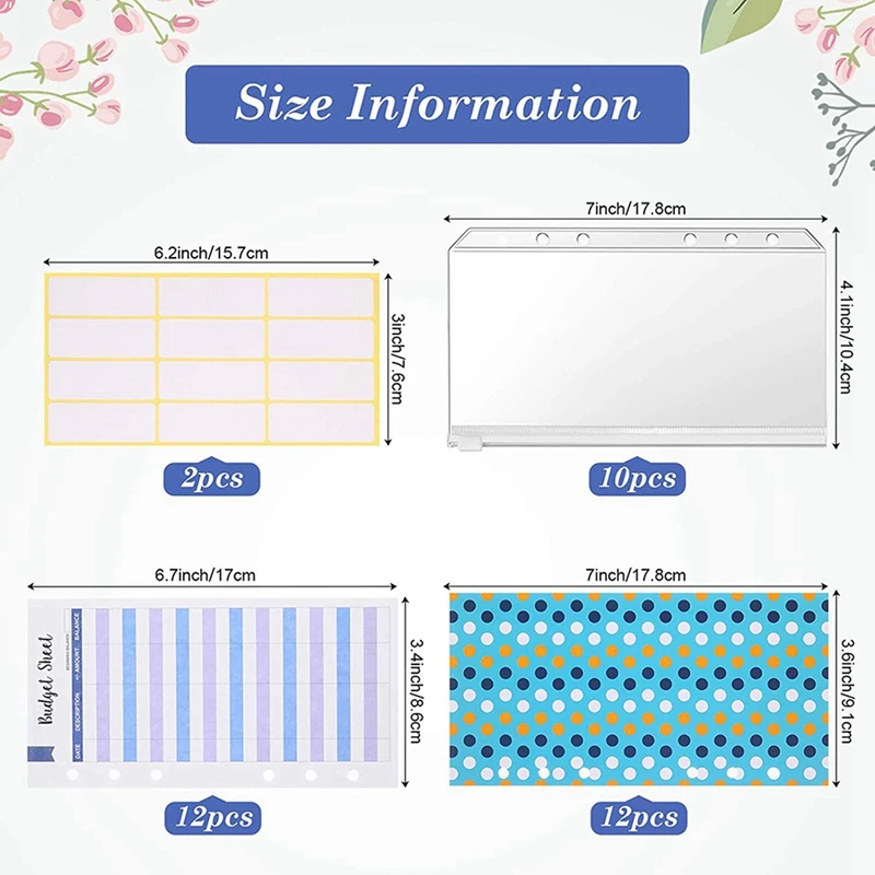 

2 Set A6 Binder Budget Envelopes System Budget, Budget Money Envelopes, A & B