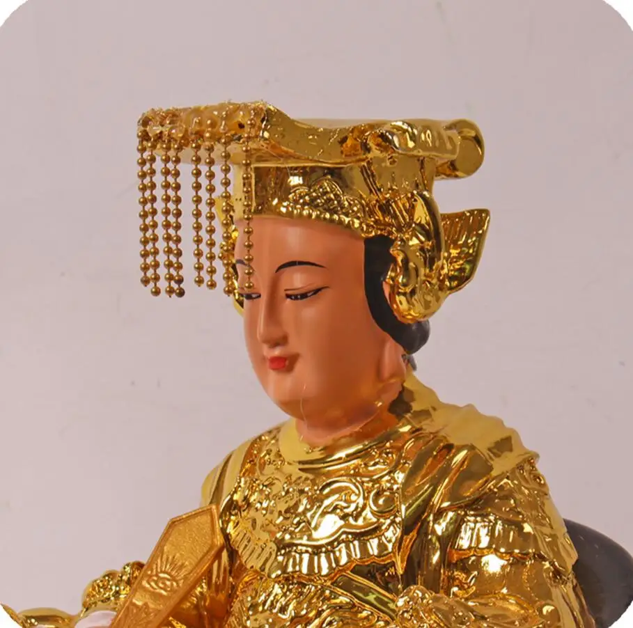 Медная Satue Mazu богиня 12-дюймовая усиленная оргстеклом пластиковая Бытовая