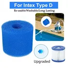 1 шт., многоразовая губка-фильтр для бассейна Intex Type D