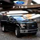 Модель автомобиля WELLY 1:24 Ford F-150, черный пикап, имитация автомобиля из сплава, украшение для коллекции, подарок, игрушка, литье под давлением