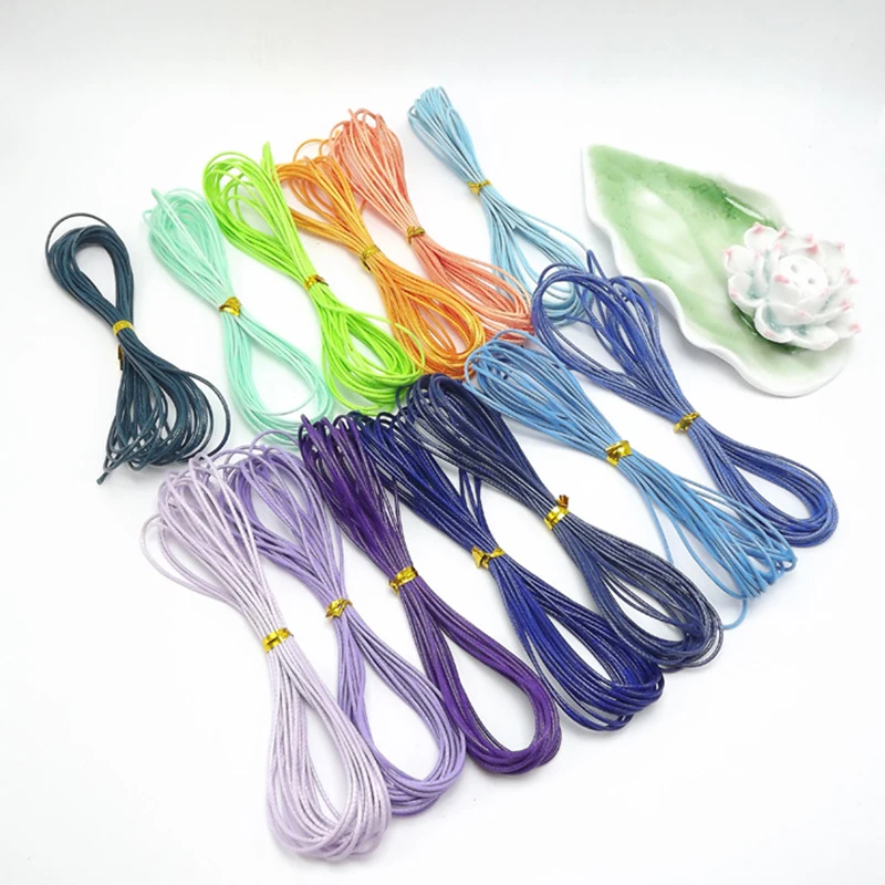 1 мм корейская веревка 4 м Вощеная Веревка бусины с отверстиями браслеты трос