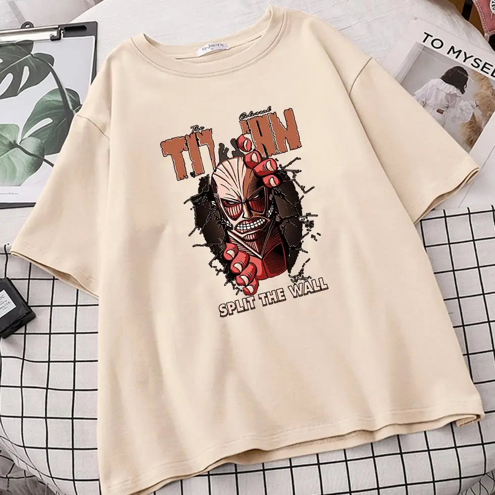 

Attack On Titan T Shirt Anime Eren Yeager Printed Short Sleeve Casual Women Harajuku Tee T-shirt Tops Unisex Camisetas De Mujer