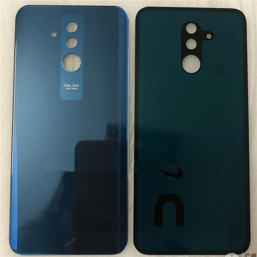 Оригинальное 3D стекло 6,3 ''для huawei mate 20 Lite стекло задняя крышка батарейного отсека задняя крышка для mate 20 Lite задняя дверь - Цвет: Синий