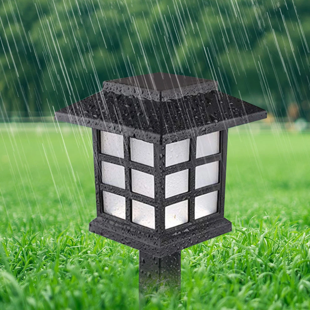 Классический Светодиодный светильник для газона уличный садовый на солнечной