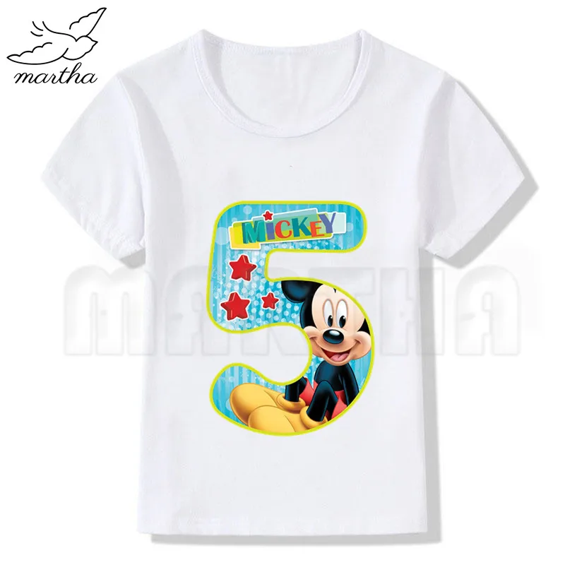Письмо с днем рождения номер 1-9 подарок на день Детская летняя футболка детская