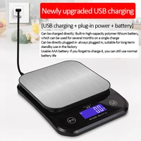 510kg usb charging digital food kitchen scale multifunction stainless steel weighing food scale electronic balance measure tool