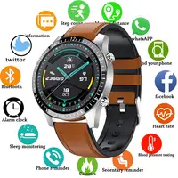 Смарт-часы мужские, сенсорный экран, водонепроницаемость IP67, Bluetooth, для Android, ios
