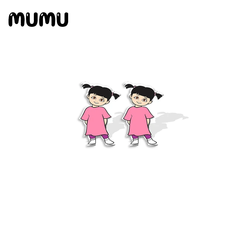 2021 новые серьги-гвоздики Monsters Inc из акриловой смолы | Украшения и аксессуары