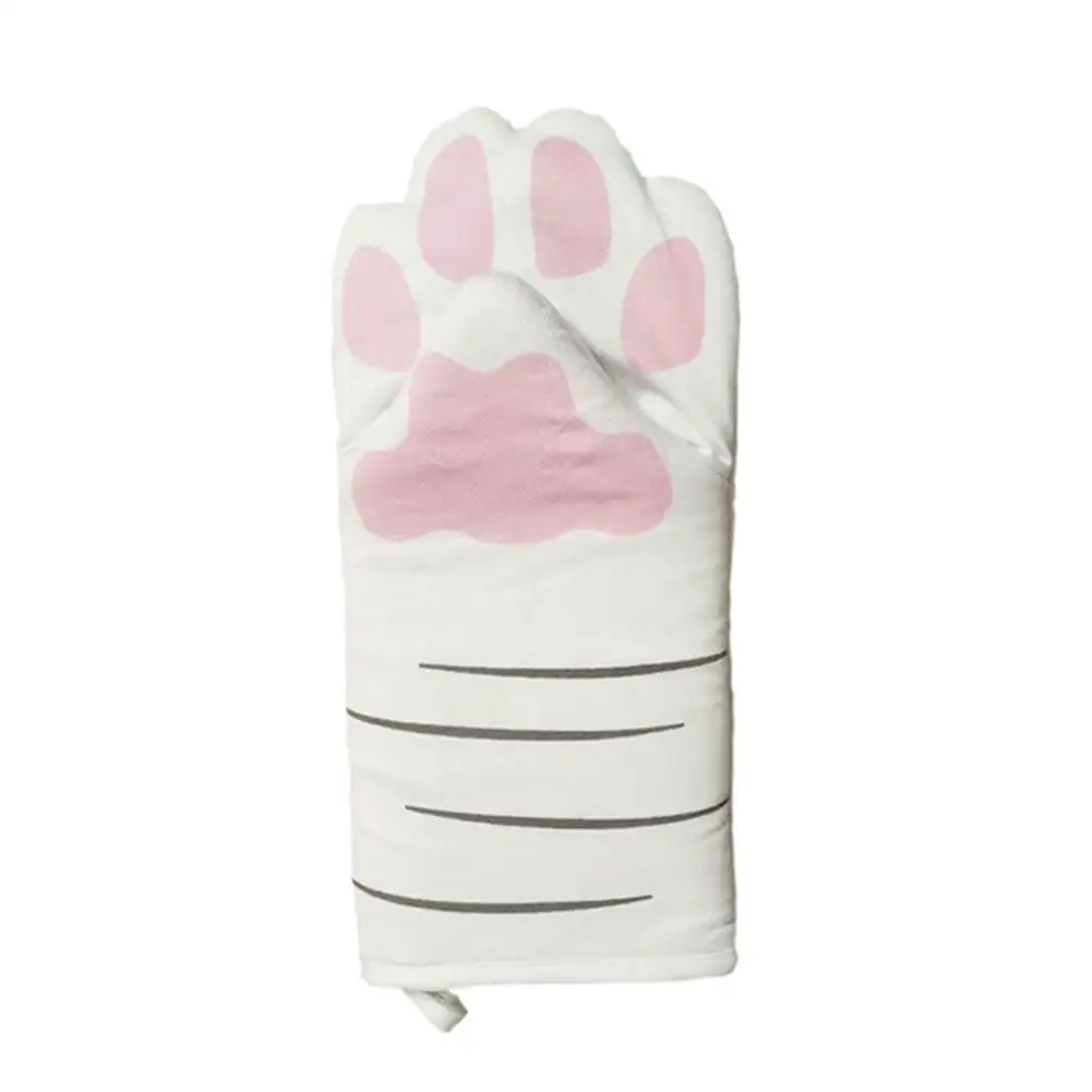 Кухонные перчатки для микроволновой печи модные милые с кошачьей лапой