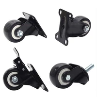 4pcslot casters wheels heavy duty universal directional brake wheel casters locking casters swivel plate for office chair