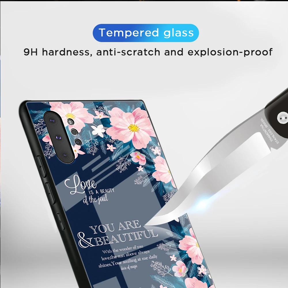 TeppKa для samsung galaxy Note 10 plus 5G Note10 + чехол телефона с узором из закаленного стекла