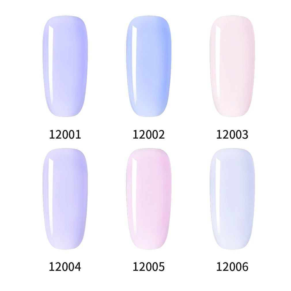 HNM бледно лиловый Цвет светильник Фиолетовый УФ гель для ногтей 8 мл Однотонная