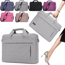 Laptop Sleeve Case Shoulder Bag For Women Men 14 15 inch Nylon Notebook Computer Bag For Macbook Pro Air Lenovo Dell Handbag