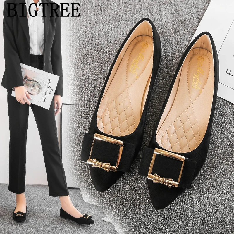 

Plus Size Shoes For Women Pointed Toe Flats Black Shoes For Women Work Shoes Women Fashion Chaussures Femmes Kadin Ayakkabi 2022