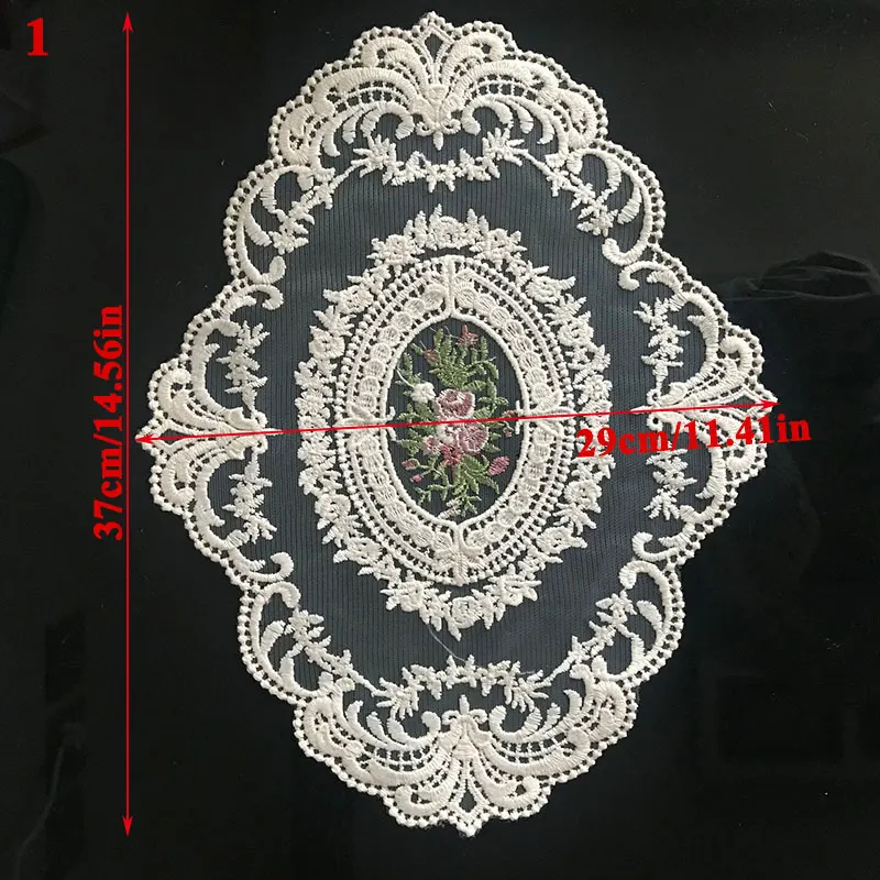 Кружевная ткань овальная подставка под кофе прозрачная подстилка для