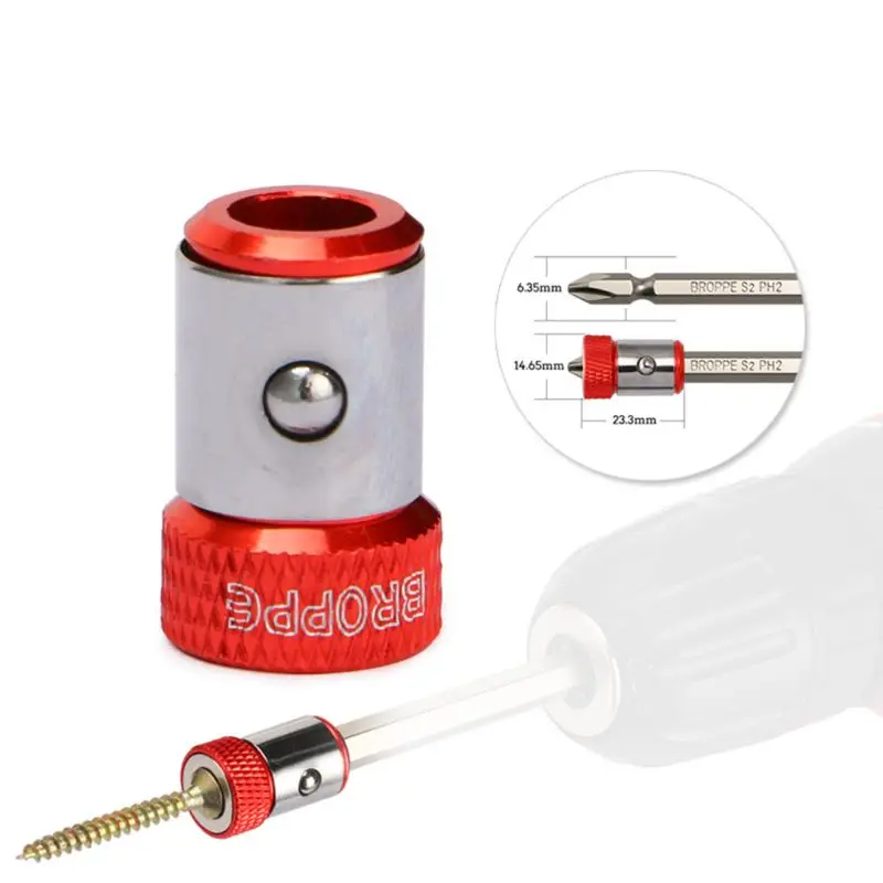 Screwdriver Bits Magnetic Ring 1/4&quot 6.35mm Metal Strong Magnetizer Screw | Инструменты