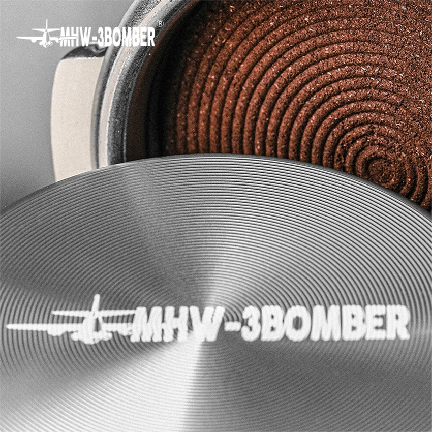 Distribuidor de caf&eacute; de 51/58.35mm, ventilador ajustable/mango de Base de rosca, martillo de polvo Espresso, accesorios, herramientas Barista-5