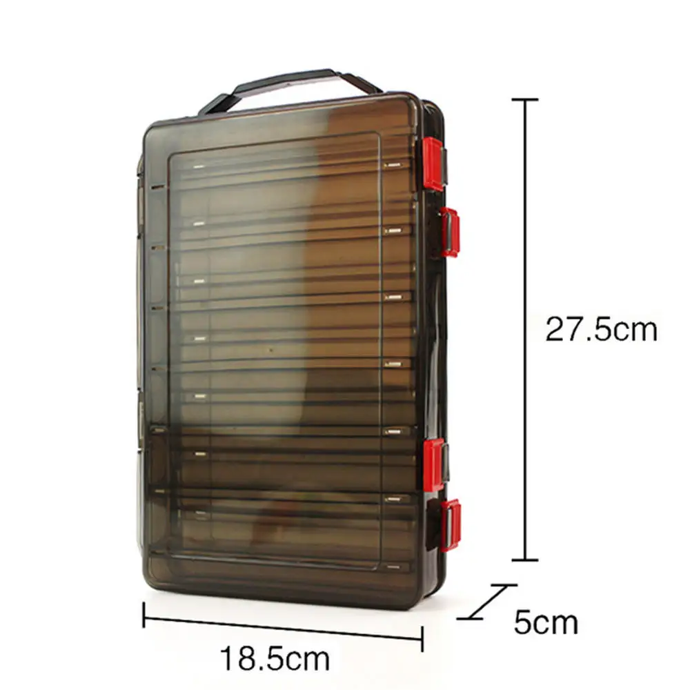 

14 Slots Adjustable Baits Polypropylene Lure Boxes Fly Fishing Tackle Storage Box Supplies Accessories