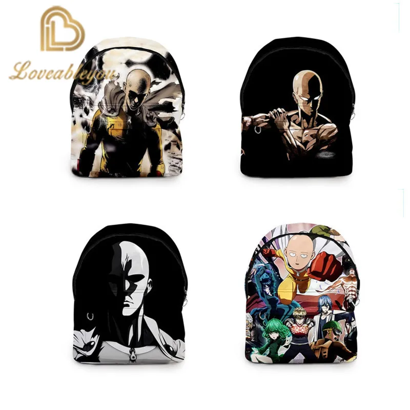 Купи ONE PUNCH-MAN 3d Print Backpacks Men Women School Bags Multi Pocket Travel Bags Teenage 3D Notebook Backpack Shoulder Bag за 697 рублей в магазине AliExpress