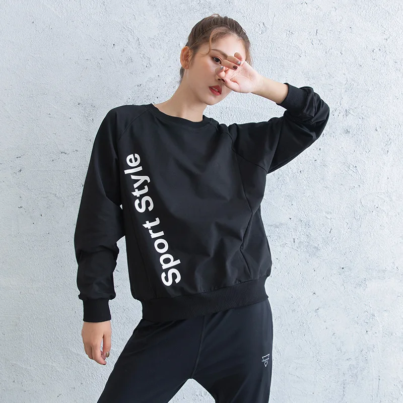 Осенне-зимняя женская спортивная одежда в Корейском стиле свободный спортивный