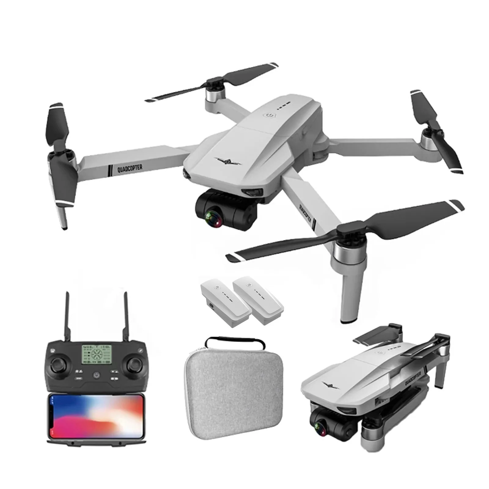 kf102 дрон gps 4k gimbal hd камера wi fi fpv профессио