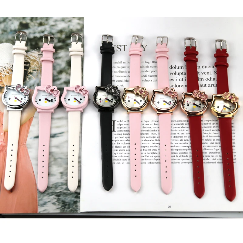 

High Quality Cartoon Cute Mesh Stainless Steel Band Quartz Watch Children Kids bracelet Casual Bracelet Wristwatch