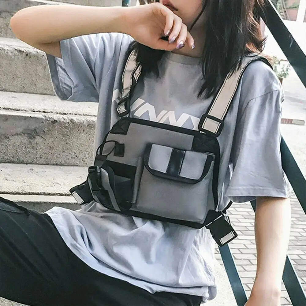 1 шт. Женская и мужская нагрудная сумка поясная в стиле хип хоп Уличная