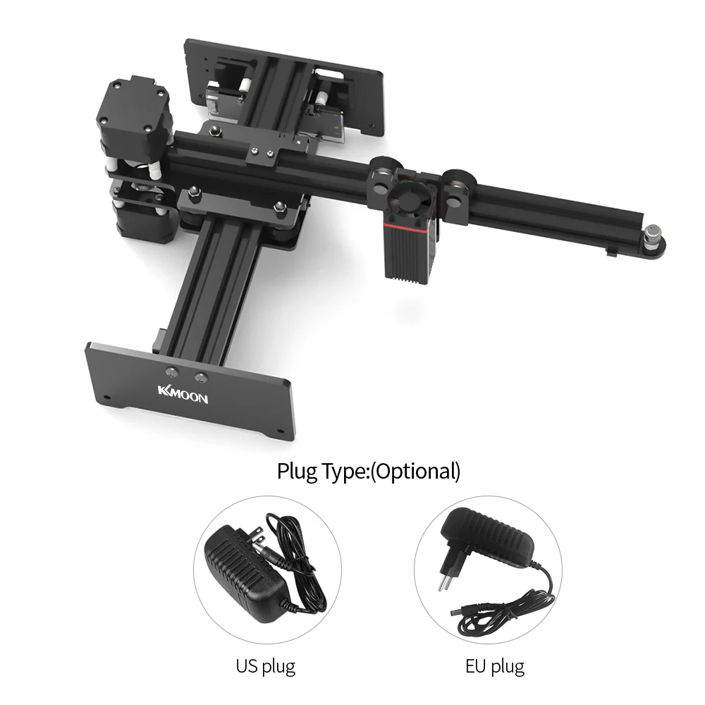 Настольный лазерный гравер с ЧПУ KKmoon 20 Вт портативный гравировальный аппарат
