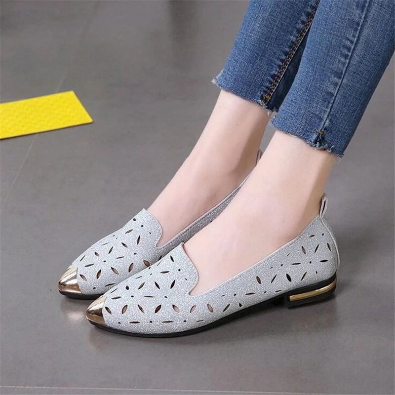 LESMROP/Повседневная обувь Новинка женская на плоской подошве с острым носком