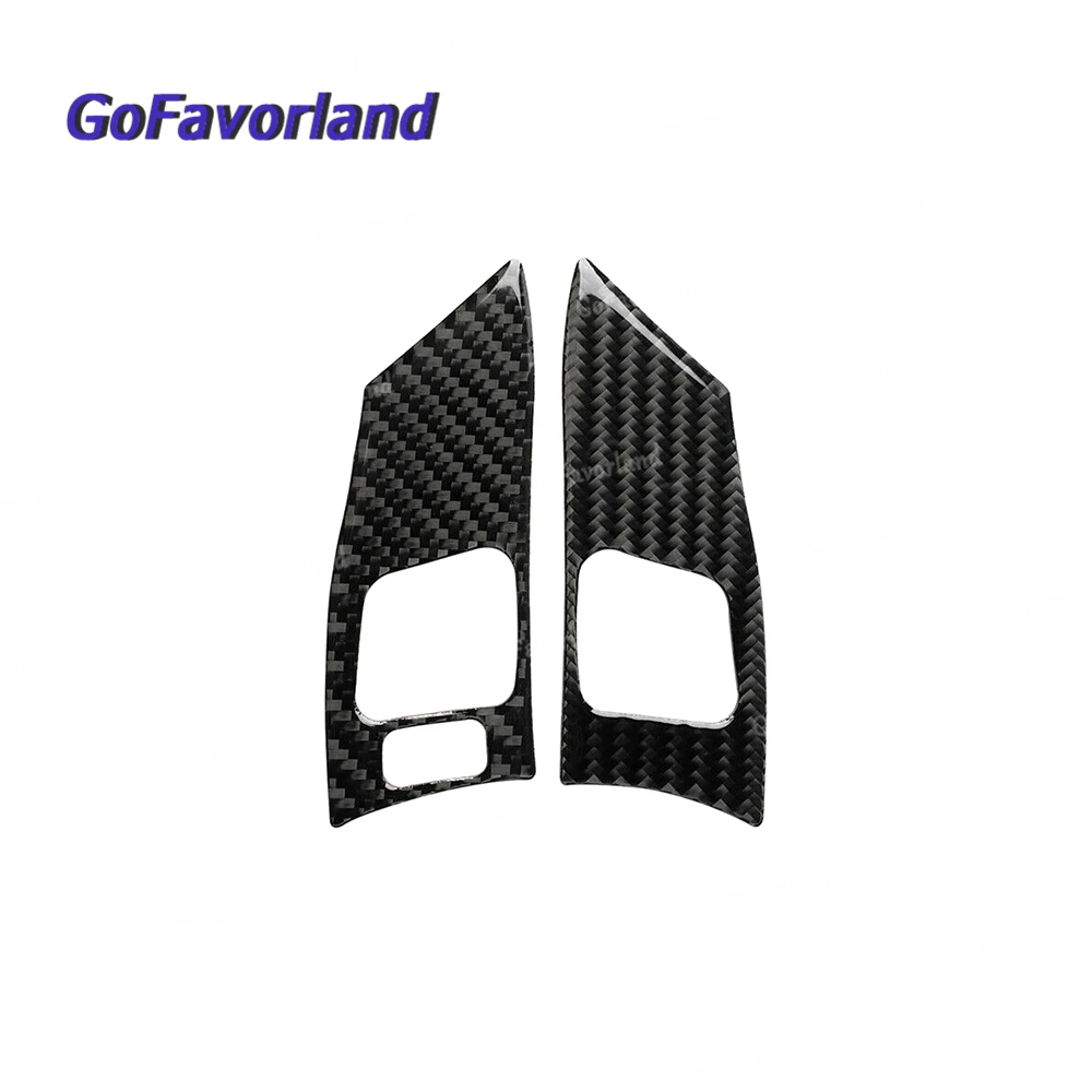 

Pair Left Right Steering Wheel Button Frame Trim Carbon Fiber For Lexus IS250 300 350 2006 2007 2008 2009 2010 2011 2012