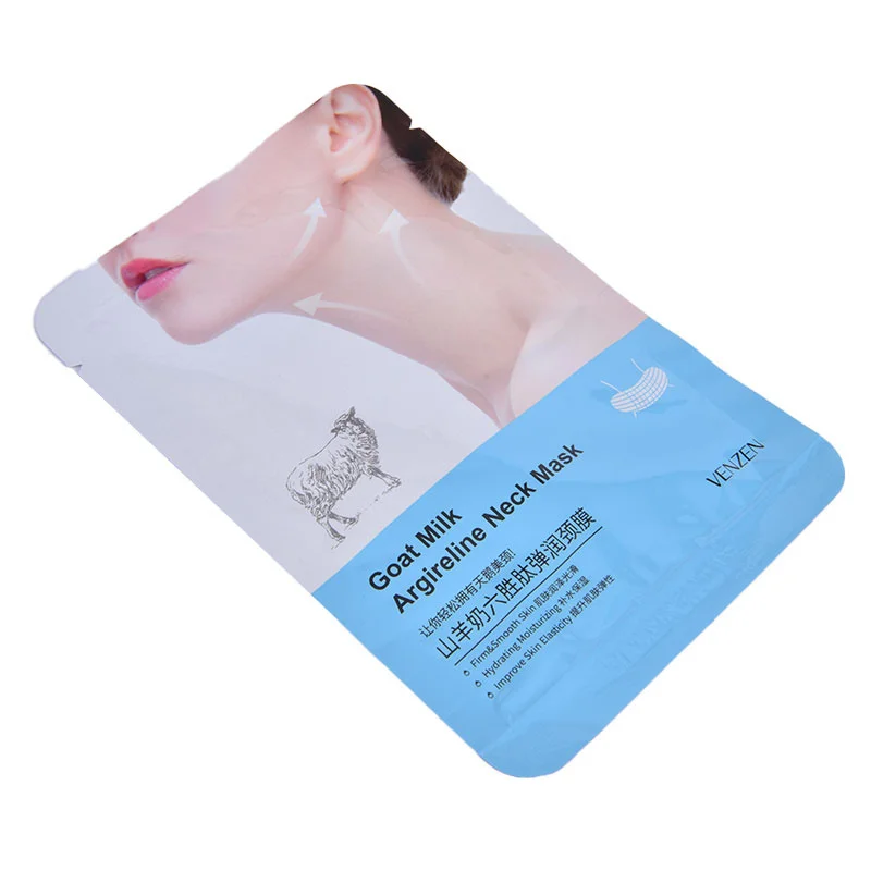 

5pcs Goat Milk Hexapeptide Neck Mask Hydrating Whitening Collagen Neck Patch Anti-Wrinkle Anti-Aging Neck Lift Firming Cream