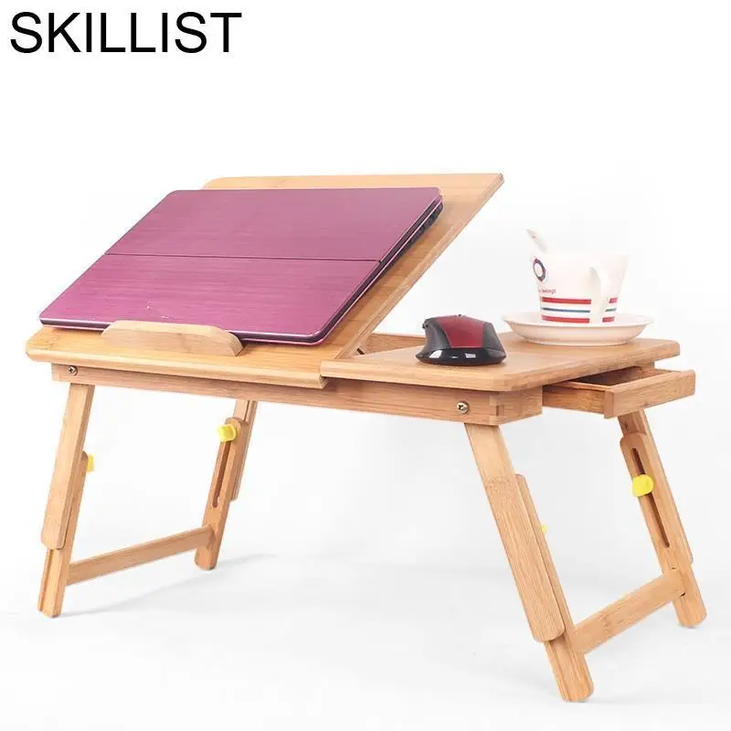 Офисная мебель Biurko поднос для кровати Mesa Dobravel Escritorio Mueble Bambu подставка ноутбука
