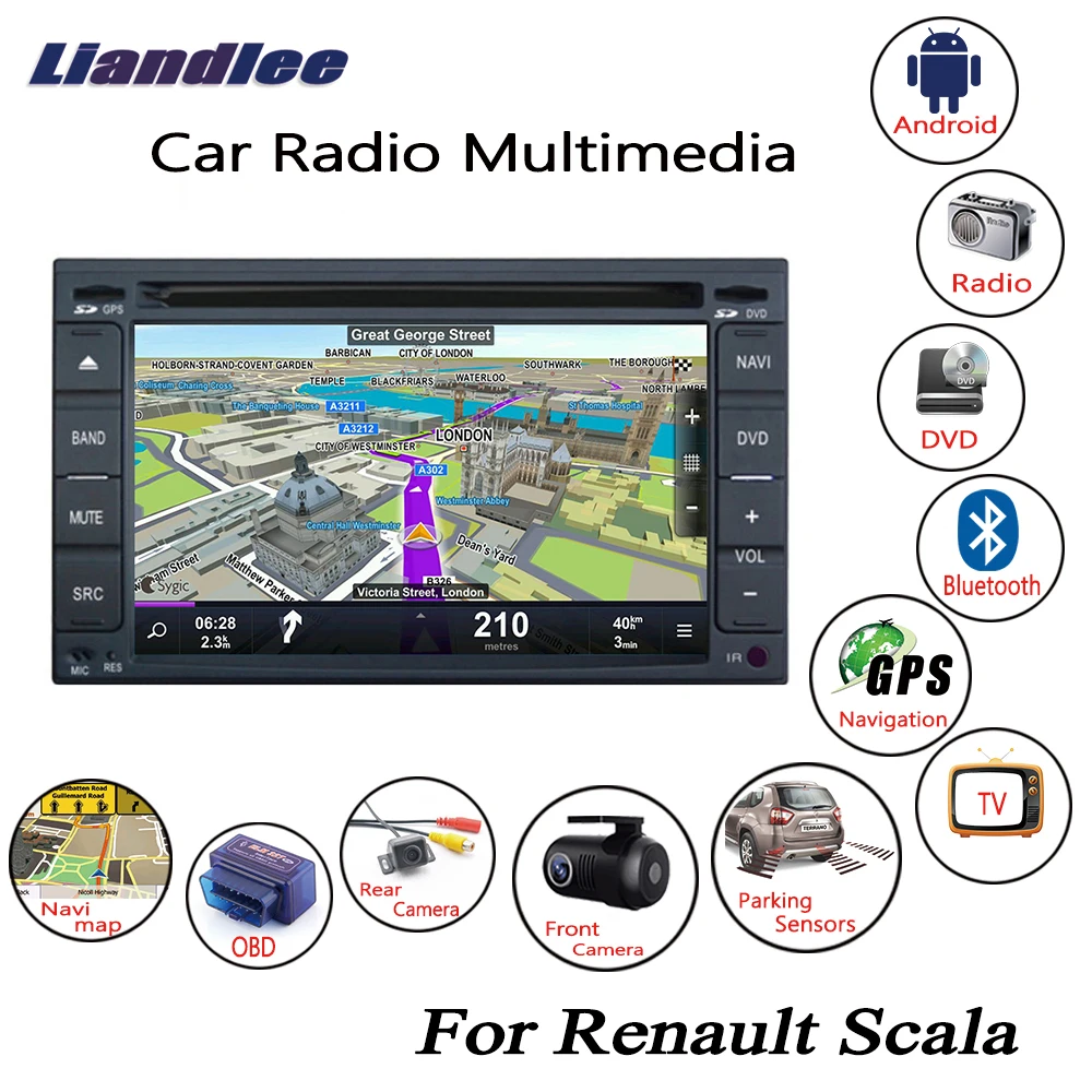 Liandlee для Renault Scala 2005 ~ 2014 Android автомобильный Радио CD DVD плеер GPS Navi навигация карты