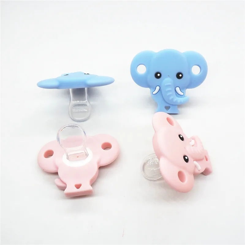 

Прорезыватель для зубов в виде слона, 2 шт., соски-пустышки