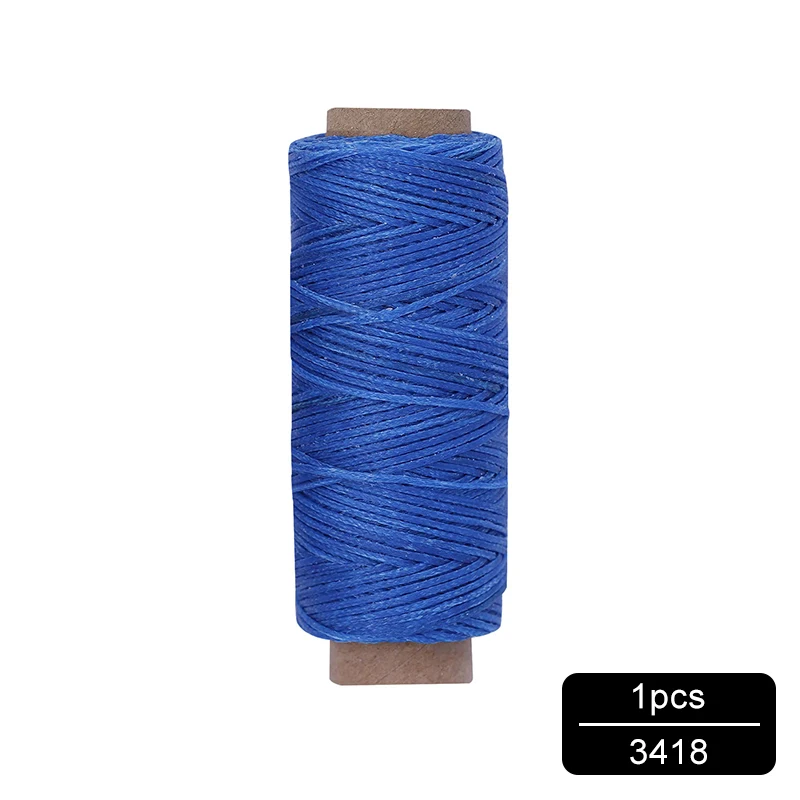 NO.3418 MIUSIE 1 шт. 50 м 150D 1 мм кожаный вощеный шнур для DIY инструмент для рукоделия ручная строчка плоская Вощеная швейная линия - Цвет: NO.3418