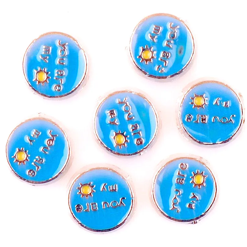 20 шт./лот слова Ты мой солнечный свет ходьба с богами плавающие медальоны амулеты