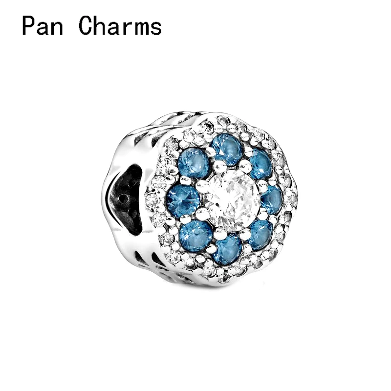 

Sparkling Crystal Budding Daisy Flowers Charm Fit Original Bracelet Charms 30% Silver Beads DIY Jewelry Berloque