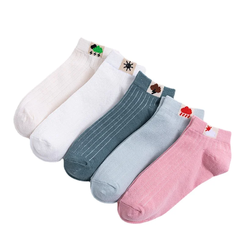 

10Pairs Men Funny Kawaii Invisible Socks Women Autumn Cotton Socks Unisex Socks Sweat Absorb Deodorant Low Cut Short Boat Socks