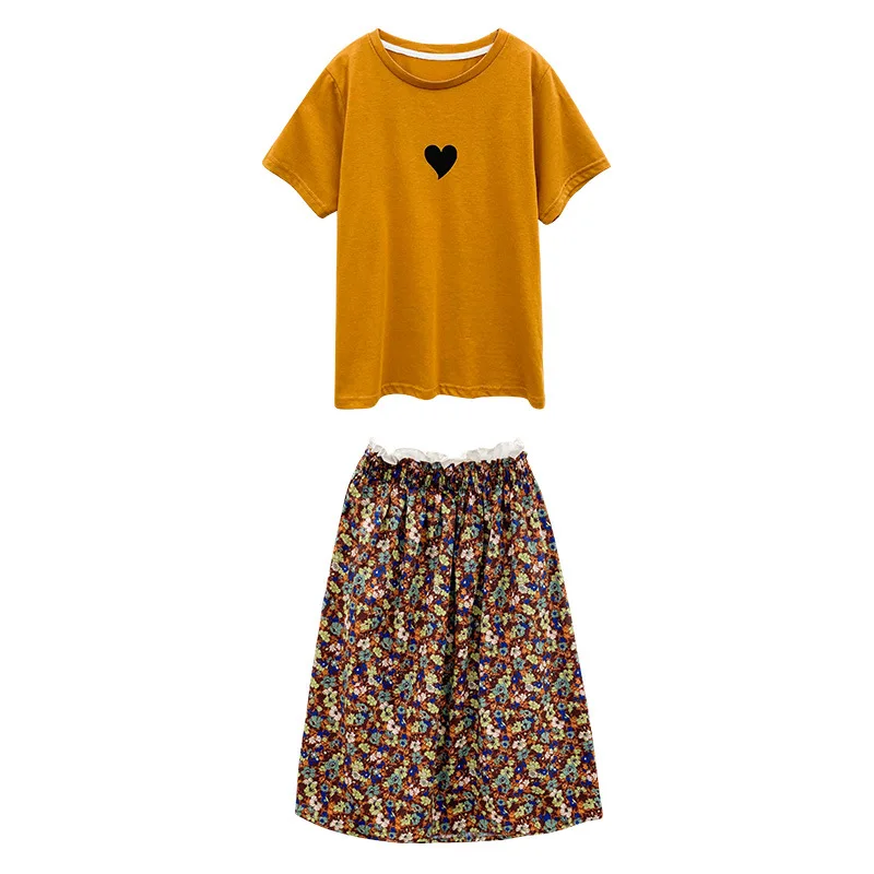 

Girls' summer suit 2021 new dress girls' fashionable two piece suit 7-45