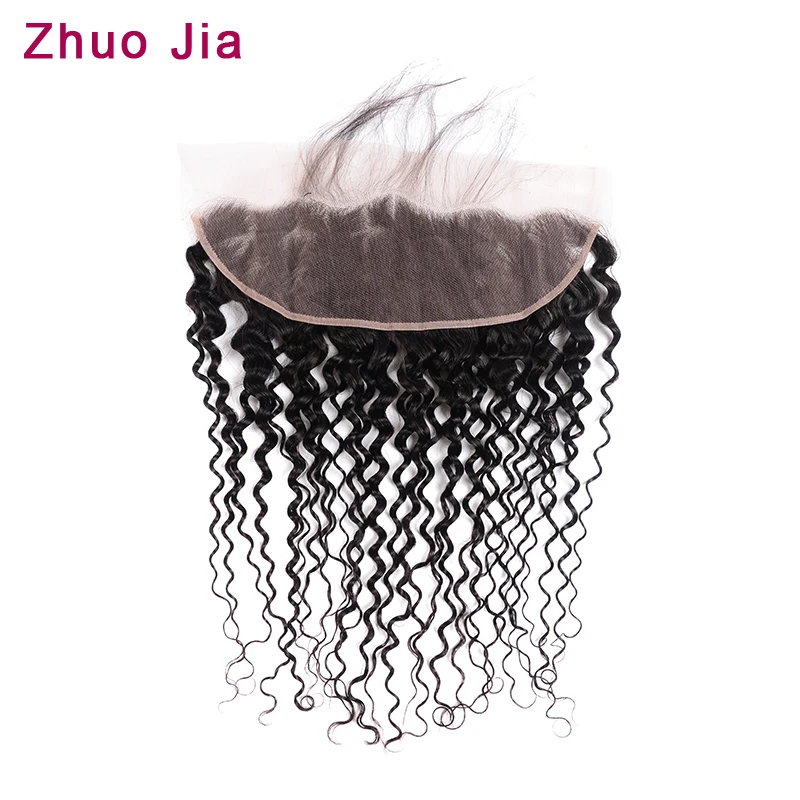 13x4 кружева фронтальные водная волна несекущиеся бразильские вьющиеся волосы Remy