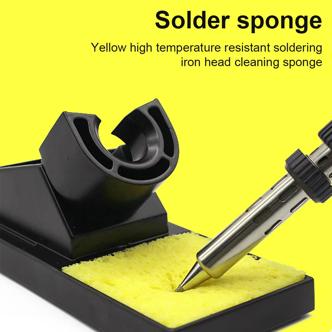 

10PS Reusable Yellow High Temperature Resistant Cleaning Sponge Suitable For Electric Soldering Iron Cleaning Supplies 32% Off