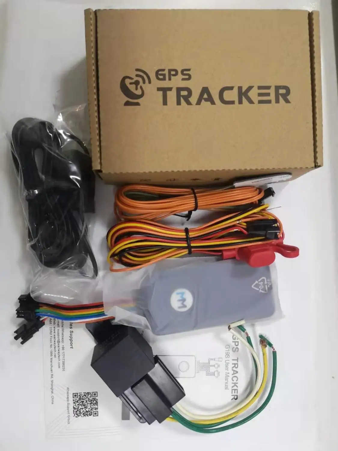 with box Автомобильный gps-трекер WanWayTech G19S стоп-двигатель голосовой мониторинг gps/Beidou поддерживает Быстрое позиционирование отслеживающее устройство - Цвет: with box