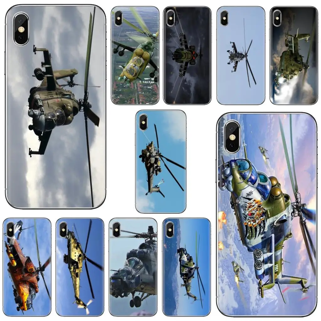 Mil Mi 24 задние вертолеты Военные Силиконовые чехлы для телефонов Samsung Galaxy A3 A5 A7 A9 A8