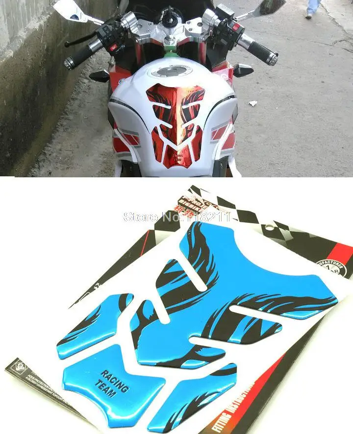Защитная Наклейка на Бензобак Мотоцикла для Honda Suzuki Kawasaki Yamaha R1 R6 FZR250 XJR400/1200 YZF-R1/R6