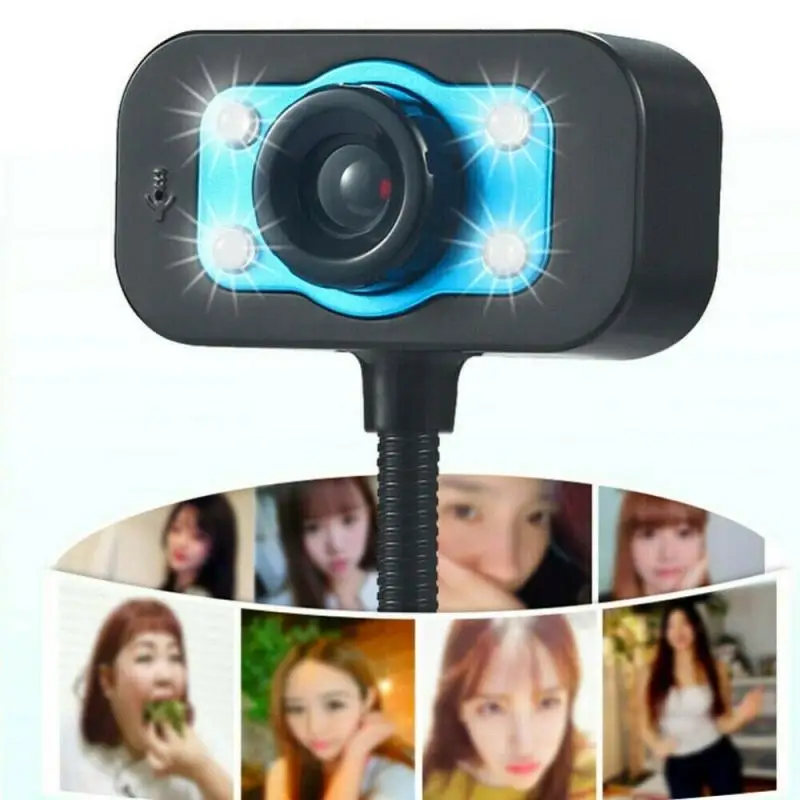 

HD 1280P Webcam USB 2.0 Computer PC Web Cameras With Mic For Live Broadcast Video Calling Conference Work Teaching