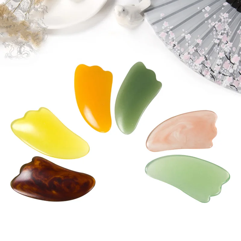 

Gua Sha Natural Resin Facial Massager Skin Facial Relaxation Beauty Slimming Anti-wrinkle Hand Massage Tool