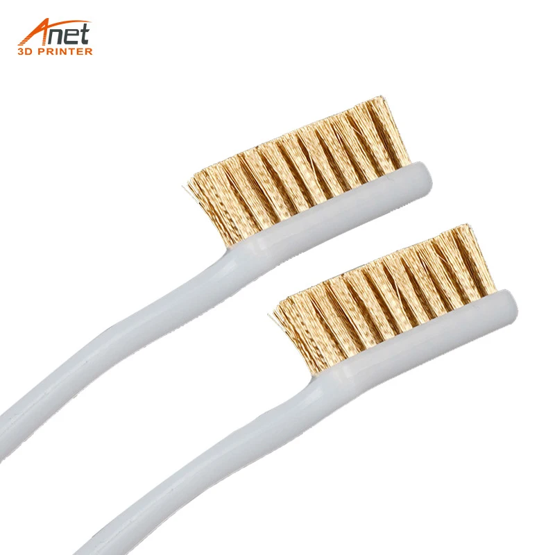 5Pcs Hot 3D Printer Nozzle Cleaning Brush Copper Wire Cleaner Tool for Cleaning Nozzle Hotend Hot Bed Print Head Block 2021