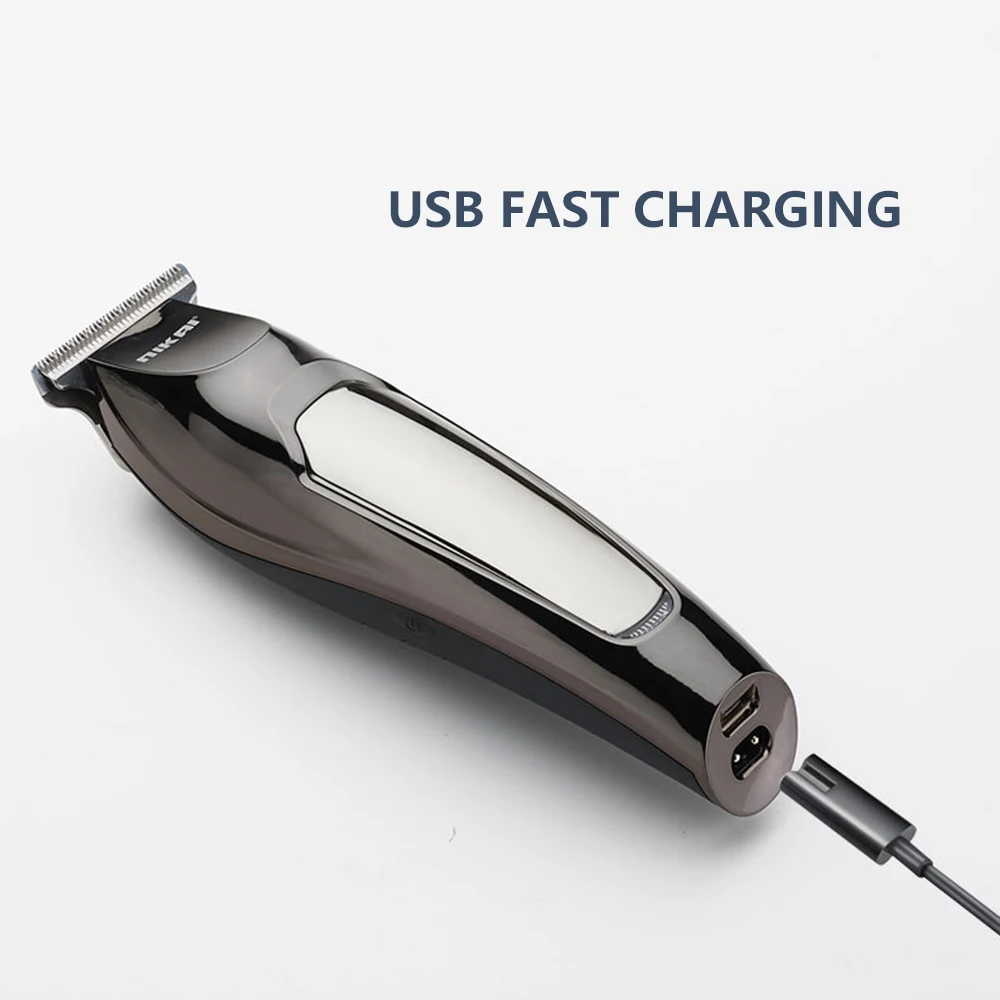 Водонепроницаемая машинка для стрижки волос с USB Мужская низким уровнем шума